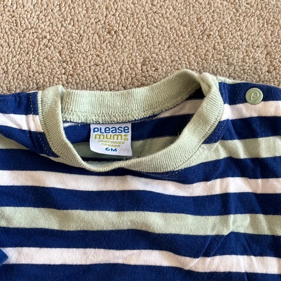 Baby boy stylish set, 3 pieces. Denim pants, long sleeve onesies, sweater - Picture 7 of 9